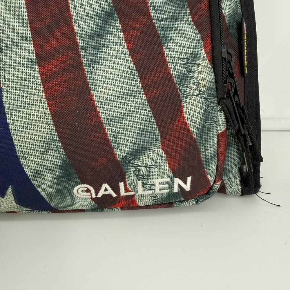Allen Soft Pistol Case USA Flag Patriotic Handgun Range Bag Zipper Padded - Picture 2 of 11